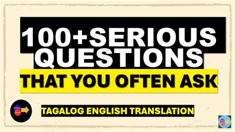 Asking Questions In Tagalog .